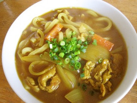 カレー粉でカレーうどん