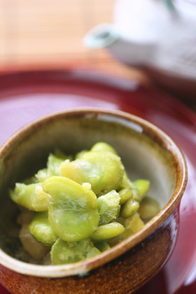 そら豆で富貴豆風