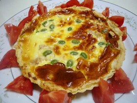 簡単!生地から作る鮭と玉ねぎのキッシュ♪