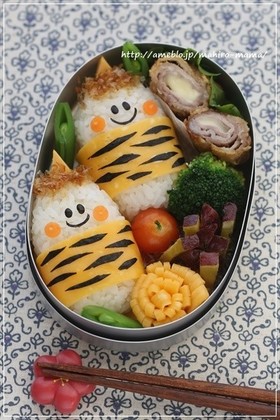 節分キャラ弁 俵おにぎりのオニくん 2015年節分に 可愛いキャラ恵方巻や節分豆リメイクレシピ Naver まとめ