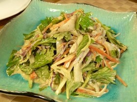 イカと香味野菜のマヨネーズサラダ