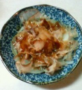 レンジで簡単♪新玉ねぎを鰹節&ポン酢で★