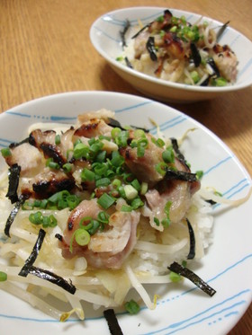 ネギ塩鶏丼