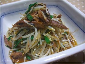 簡単☆さんま缶deもやし炒め♪