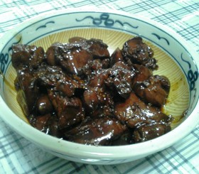 鶏レバーの生姜甘辛煮~圧力鍋