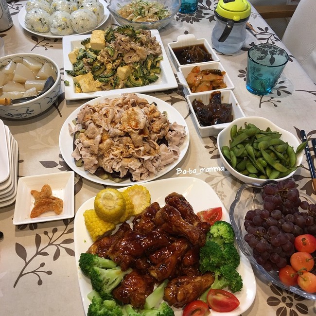 夏のホームパーティー ままごはん 改めばぁばまんまのごはん日記 クックパッドブログ
