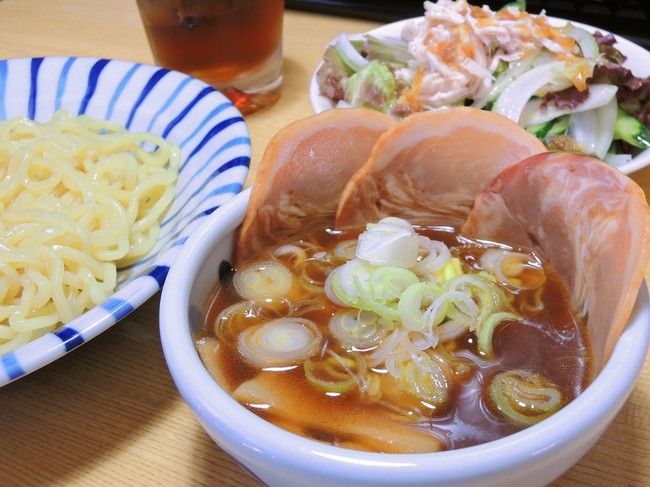 今日の昼食 メニューは つけ麺の巨匠 山岸一雄監修 大勝軒直伝 醤油味 昨日の晩酌日記 By青麺記 クックパッドブログ