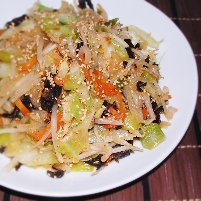 晩御飯 もやしと木耳キャベツの味噌炒め つくれぽ感謝 明太子スパゲティ ふりかけ マヨ豆板醤味 人生を愛せ 愛する人生を生きろ クックパッドブログ