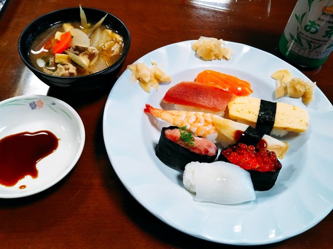 お寿司 豚汁 ダイハード近藤のご飯日記 クックパッドブログ