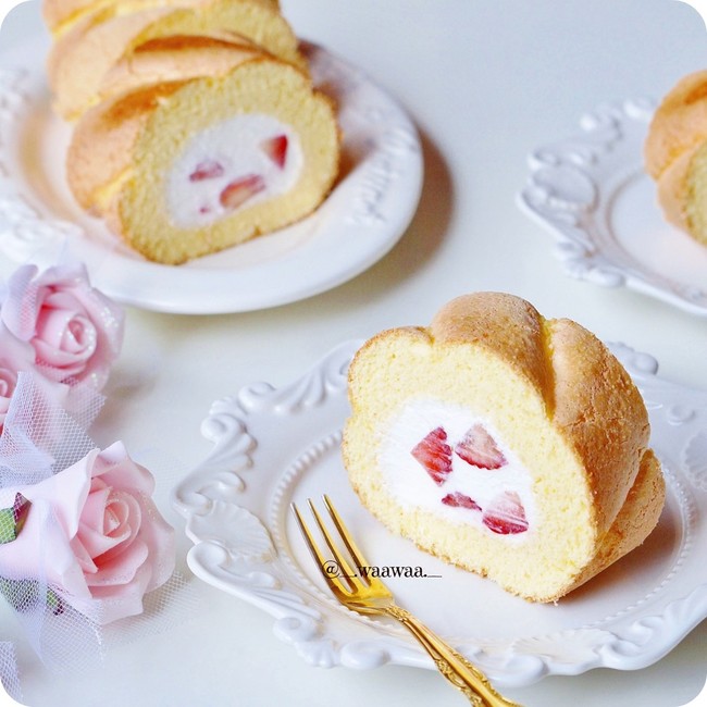 ビスキュイロールケーキ Waawaa のブログ クックパッドブログ