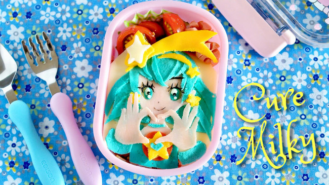 キュアミルキー弁当 スター トゥインクルプリキュア キャラ弁 Ochikeron Create Eat Happy クックパッドブログ