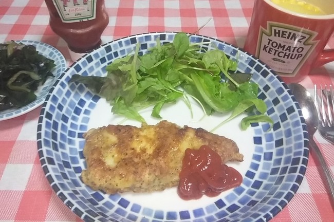 鱈のピカタ 日本食研のバジルパン粉焼の素使用 週刊た ちん クックパッドブログ