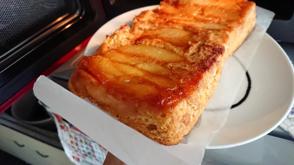 桃のキャラメルパウンドケーキ さんちゃいの日常的飯 クックパッドブログ