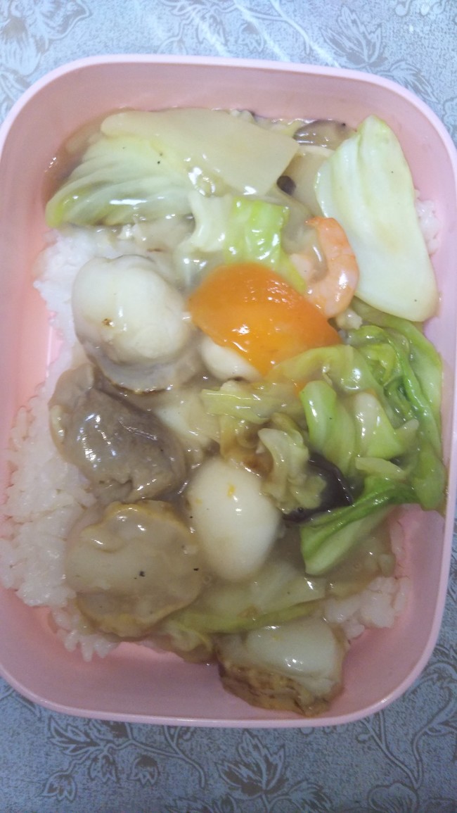 中華丼 弁当に 彼は仕事休みで朝ごはんに食べていました Leytanブログ クックパッドブログ 中華丼 弁当に 彼は仕事休みで朝ごはんに食べていました Leytanブログ クックパッドブログ