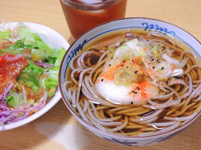 今日の昼食 メニューは冷やしとろろ蕎麦 昨日の晩酌日記 By青麺記 クックパッドブログ