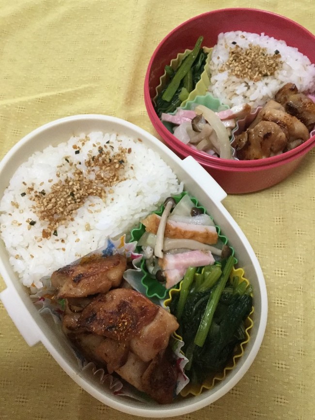 鶏もも肉の漬け焼き弁当 ピンクのたまごのお弁当日記 クックパッドブログ 鶏もも肉の漬け焼き弁当 ピンクのたまごのお弁当日記 クックパッドブログ