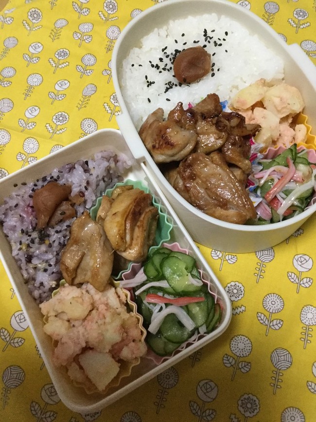 鶏もも肉の漬け焼き弁当 ピンクのたまごのお弁当日記 クックパッド 鶏もも肉の漬け焼き弁当 ピンクのたまごのお弁当日記 クックパッド