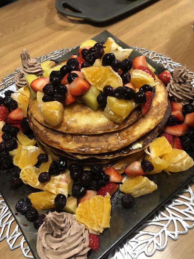 夕飯にホットケーキ 今夜も一杯 クックパッドブログ