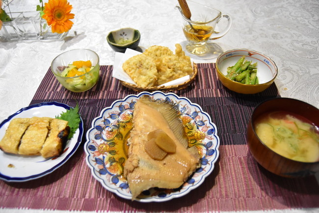 毎日の献立 （和食・・カレイの煮魚） - mielleの「おうちご飯 