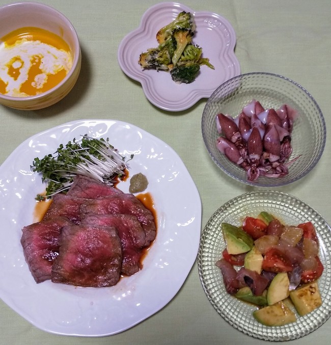 パパのお誕生日のお夕飯 おうちご飯日記 クックパッドブログ