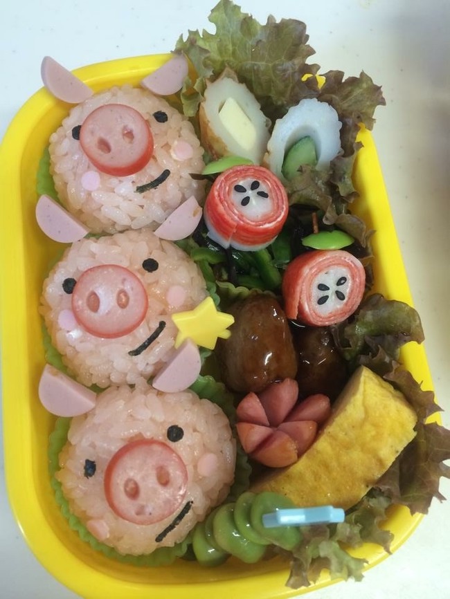 キャラ弁 動物編 のりたまごはん クックパッドブログ