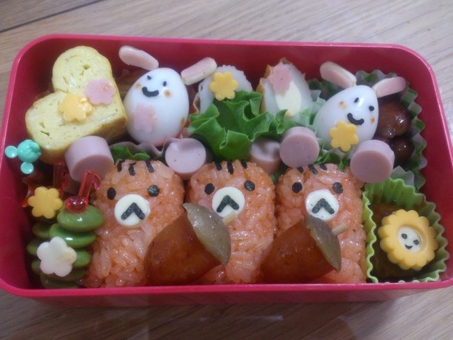 キャラ弁 動物編 のりたまごはん クックパッドブログ