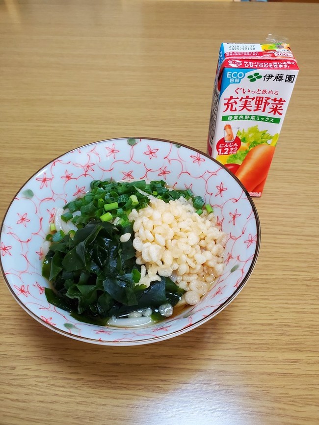 冷やしたぬきうどん ねこのおかあさん のごはん日記 クックパッドブログ