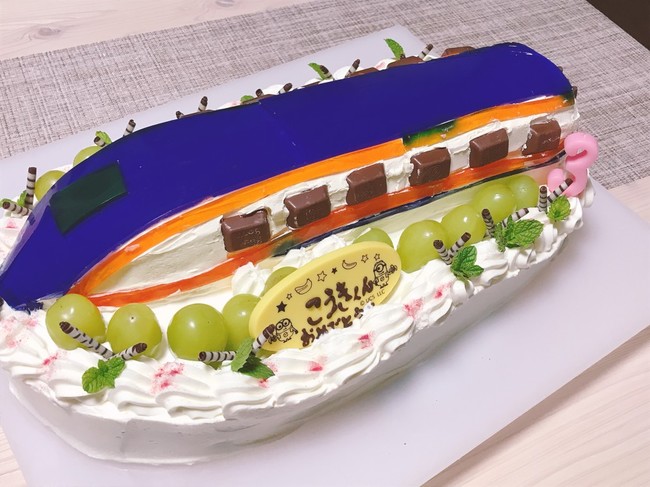 新幹線 かがやきケーキ Syun Mama ごはん日記 徒然に クックパッドブログ