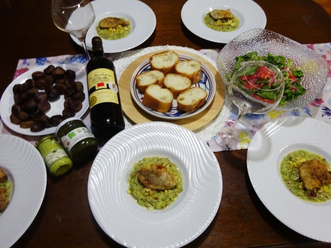 和食 秋の旬 柿や栗レシピをup パンとフランス産チーズ ホームパーティーにどうぞ 毎日のごはんと イベント食事の日記 彡 クックパッドブログ