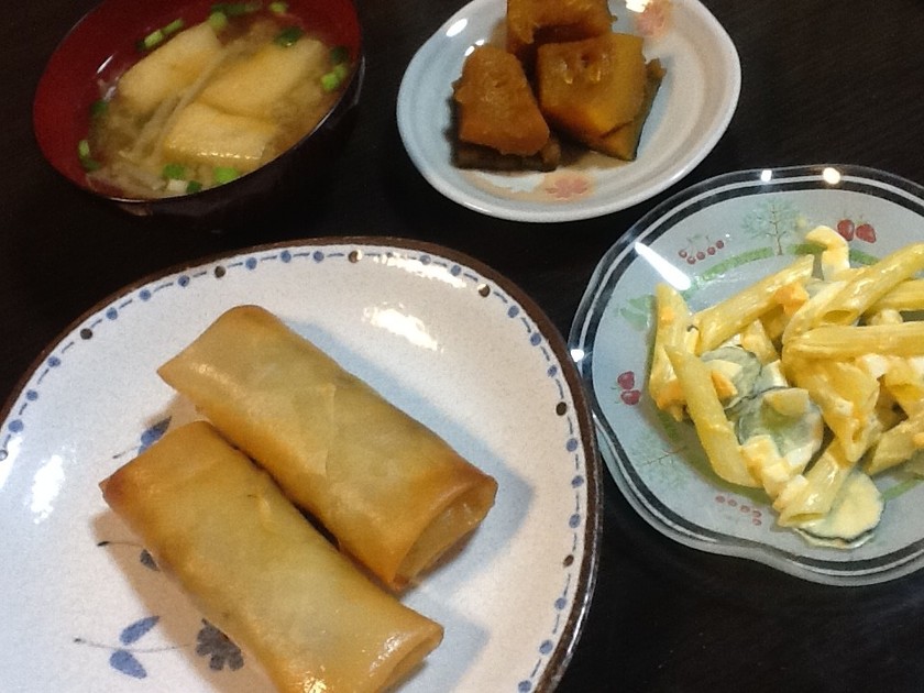 久しぶりの春巻きの夕飯 りかねそ日記 クックパッドブログ