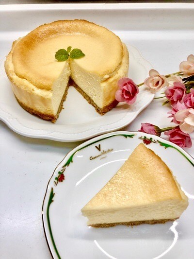 柚子風味のベイクドチーズケーキ Shokenママのごはん日記 クックパッドブログ