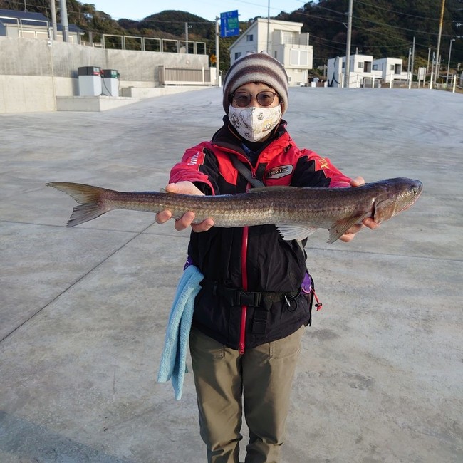 超大物エソを釣ったよ ゆりyo船長 お魚love クックパッドブログ