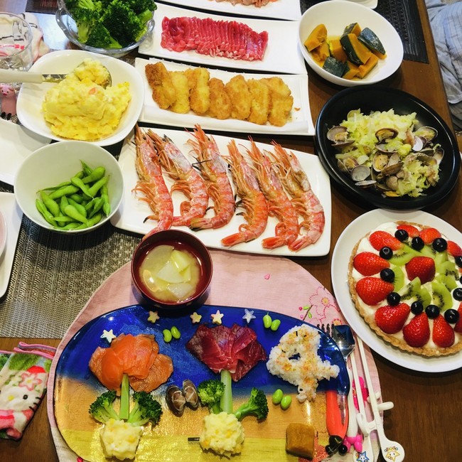 孫4歳の誕生日献立 ままごはん 改めばぁばまんまのごはん日記 クックパッドブログ
