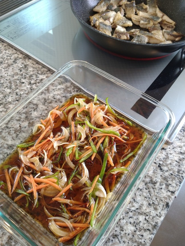 アジの南蛮漬けと鯛のあら汁 ウマウマ亭 のお家ご飯 クックパッドブログ