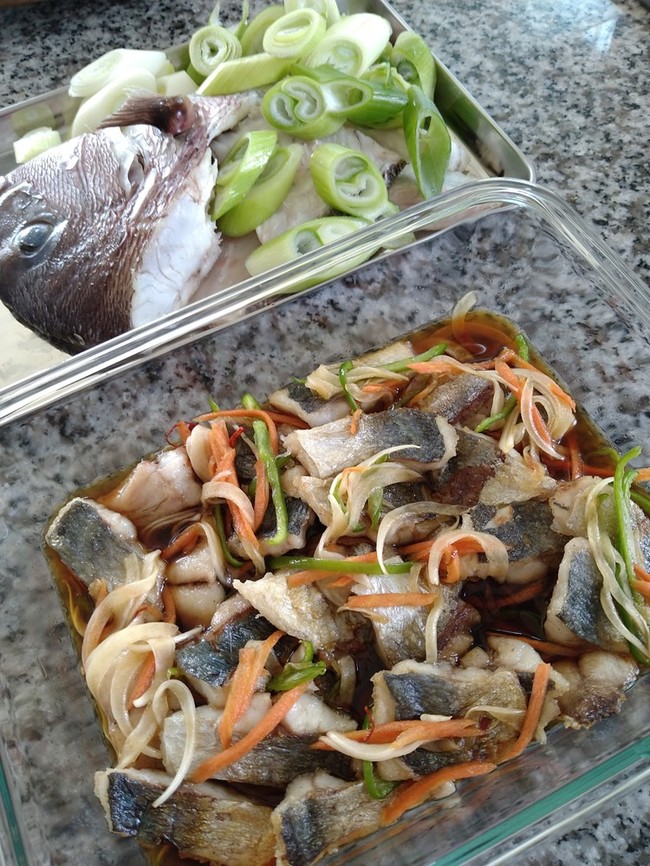 アジの南蛮漬けと鯛のあら汁 ウマウマ亭 のお家ご飯 クックパッドブログ