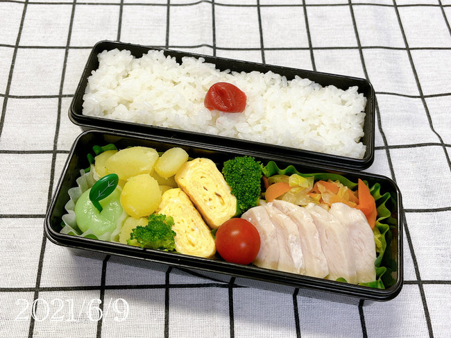 21 6 9 ノンオイルお腹に優しいお弁当 ゆづキッチン 高校生のお弁当 クックパッドブログ