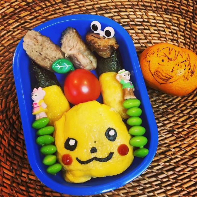ピカチュウのキャラ弁 簡単豪華 りょーーーこのうちごはん クックパッドブログ