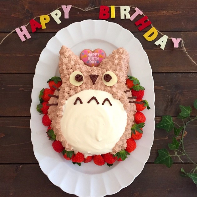 娘の誕生日 トトロケーキ ｒｉｉ クックパッドごはんアルバム クックパッドブログ