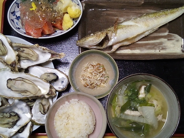 殻付き牡蠣 カワハギ釣り Mandyのノンオイル生活 クックパッドブログ