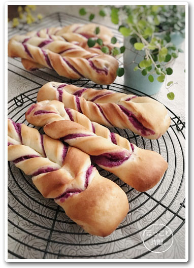 ねじりパン あんこの編み込みパン 生クリームプルマン ٩ ๑ ᴗ ๑ ۶ クックパッドブログ