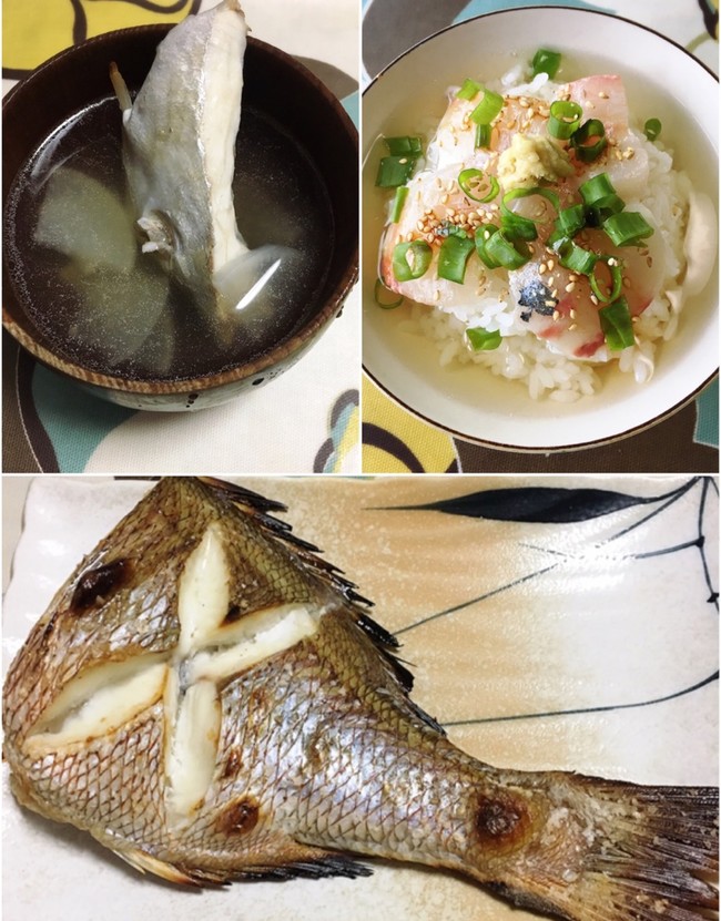 シマアジと鯛 話題入り感謝 こたろろクッキング クックパッドブログ
