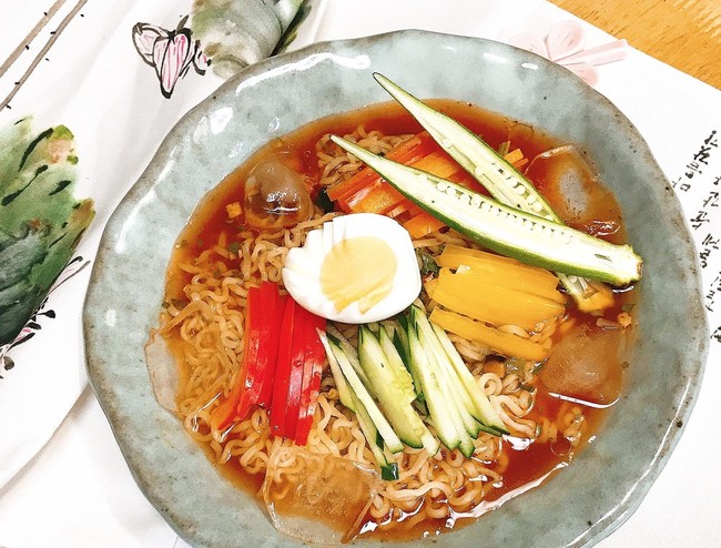 冷やしラーメン 韓国辛ラーメンで冷やしラーメン Koreanchef Jungの幸せになるレシピ クックパッドブログ