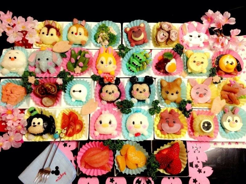 ツムツムのデコ料理 山うさ 図工の時間 ฅ W ฅ クックパッドブログ