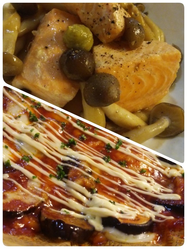 つくれぽなすのチーズ焼き 鮭としめじのバターしょうゆ Moananae S Food Diary クックパッドブログ