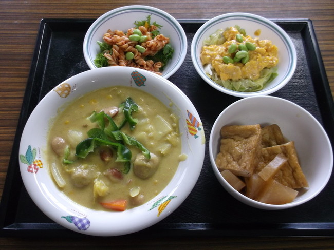 白菜のカレーシチューと2種の副菜 かきいちの今日の昼ご飯 クックパッドブログ