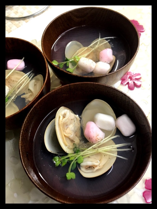 ひな祭りのお吸い物 北の香りのごはん日記 クックパッドブログ