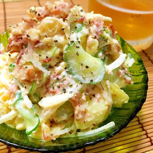 新玉ねぎとコンビーフのポテトサラダ きゃんぱい日記 クックパッドブログ