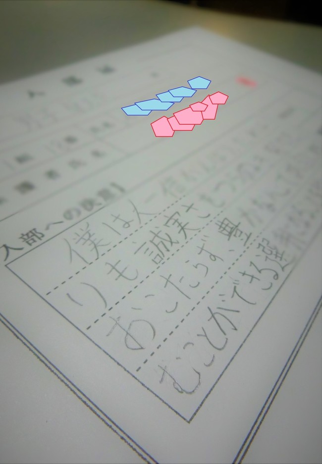 入部届 と 入部への決意 ちいさなちいさな よかったさがし クックパッドブログ