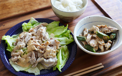 クックパッドニュース ぐっち夫婦がお悩み解決 あっさり美味な 豚しゃぶレタスのしょうがだれがけ の2品献立 毎日新聞