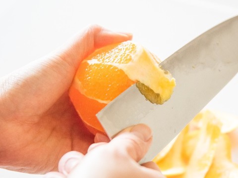 オレンジ グレープフルーツの皮のむき方 クックパッド料理の基本